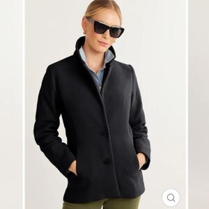 DUDLEY STEPHENS Wellington Fleece Blazer Black Womens Size Medium